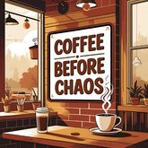 Coffee Before Chaos Magnet