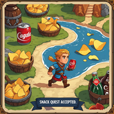 Snack Quest Accepted Magnet