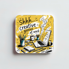 Creative Genius at Work Magnet