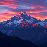 Sunset Mountain Magnet