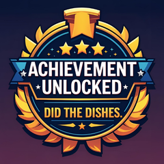 Achievement Unlocked: Did the Dishes Magnet
