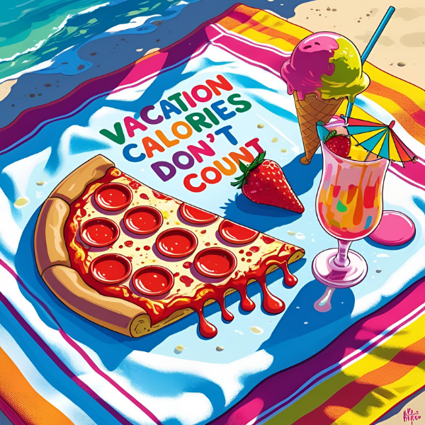 Vacation Calories Magnet
