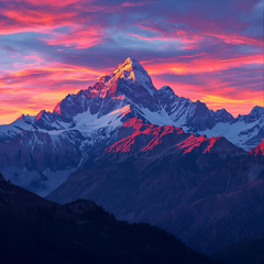 Sunset Mountain Magnet