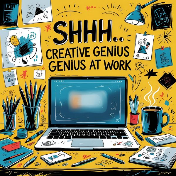Creative Genius at Work Magnet